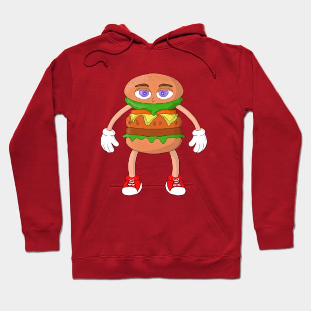 Friendly Burger Hoodie by DiegoCarvalho